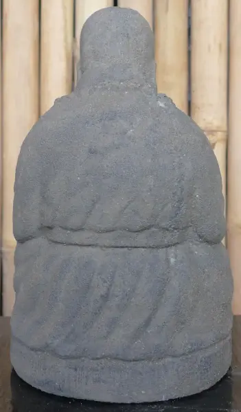 Product image 4 of the product “Sitting Monk, 25cm height, cast lava stone, handcrafted & coloured ”